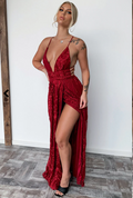 Scarlett Dress - Burgundy